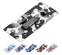 Tapis de souris de jeu Kraken, grand format, noir et blanc, XXL, pour jeux vid o, clavier, pais, artisanal (Stealth Drip)