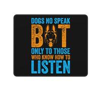 Tapis De Souris De Jeu, Les Chiens Ne Parlent Qu'À Ceux Qui Savent Écouter Tapis De Souris Stable Tapis De Souris Gamer Durable Gaming Mousepad pour Bureau Souris 25X30Cm