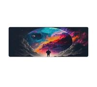 Tapis de Souris de Jeu Lost in The Lunar Light Grand Tapis de Souris pour Ordinateur Portable 30x80cm Fournitures de Bureau Mignonnes Accessoires de décoration de Bureau