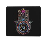 Tapis De Souris De Jeu Main De Fatima Hamsa Vintage avec Œil Protecteur Doux Personnalisé Tapis De Souris D'Ordinateur, pour Ordinateur Portable, Ordinateur, Jeux, Maison, 25x30cm