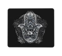Tapis De Souris De Jeu Main De Fatima, Mauvais Œil Glissement Facile Résistant À Usure Bureau Tapis Souris, pour Ordinateur, Ordinateur Portable, Jeux, Maison, 25x30cm