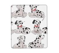 Tapis de souris de jeu mignon dalmatien imperméable avec base en caoutchouc antidérapant, tapis de souris de jeu lisse avec bords cousus pour ordinateur pour décoration de maison, bureau, accessoires