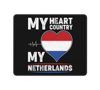 Tapis De Souris De Jeu, Mon Cœur, Mon Pays, Mes Pays-Bas Mousepad Moderne Gaming Mousepad Stable Tapis Souris pour Souris Bureau 25X30Cm