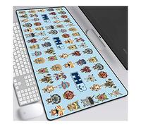 Tapis de Souris de Jeu Monster Hunter Speed, Tapis de Souris XXL Anime, 800x300 mm, Tapis de Souris Extra Large avec Base en Caoutchouc antidérapante, Bords Cousus de 3mm, pour Ordinateur PC, P