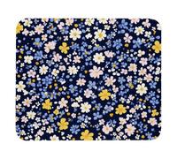 Tapis De Souris De Jeu Motif De Petites Fleurs Colorées Tapis De Souris Antidérapant Doux Tapis De Souris Carré, pour Ordinateur, Ordinateur Portable, 25x30cm
