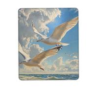 Tapis De Souris De Jeu Mouettes en Vol 25X30Cm Durable Tapis Souris Portable Mouse Pad pour Pc Ordinateur