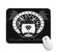 Tapis De Souris De Jeu Navire De Guerre du Drakkar en Feu Et Nordique Tapis De Souris Carré Glissement Facile Tapis Souris, pour Maison, Jeux, 25 x 30cm