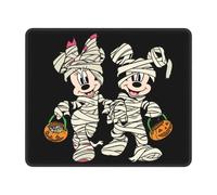 Tapis de souris de jeu personnalise avec base en caoutchouc antiderapant, motif Mickey Mouse et Minnie, tapis de souris de bureau