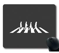 Tapis de Souris de Jeu personnalisé avec Beatles Abbey Road Music Art antidérapant en Caoutchouc néoprène Taille Standard 220 mm x 180 mm x 3 mm
