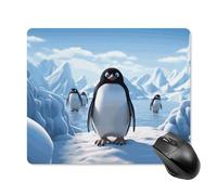 Tapis De Souris De Jeu Pingouins De Glace Antarctique Glissement Facile Résistant À Usure Tapis Souris, pour Jeux, Maison, Ordinateur Portable, 25x30cm