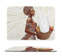 Tapis de Souris de jeu pour Ordinateur portable 320x260x3mm, Base en Caoutchouc Antidérapant avec Bords Cousus pour le Bureau, le Clavier D'ordinateur Portable - Panier de fruits pour femme M-647