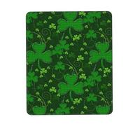 Tapis de souris de jeu pour ordinateur portable, motif fête de la Saint-Patrick avec paillettes, 25,4 x 30,5 cm, bureau 20 x 24,1 cm