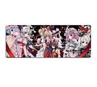 Tapis De Souris De Jeu Rapide De Projet De Projet De l'est, 900X400Mm Mousepad, Étendu XXL Grand Tapis De Souris avec La Base 3Mm-Épaisse, pour des Cahiers, Pc, H