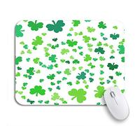 Tapis De Souris De Jeu Résumé La Saint-Patrick Laisse Une Célébration Verte Tapis De Souris Carré Résistant À Usure Bureau Tapis Souris, pour Ordinateur, Ordinateur Portable, 25 x 30cm