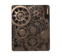 Tapis de souris de jeu Steampunk à engrenages mécaniques imperméable avec base en caoutchouc antidérapant et bords cousus pour ordinateur pour décoration de maison, bureau, accessoires de bureau, 25,4