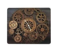 Tapis de souris de jeu Steampunk avec base en caoutchouc antidérapant, imperméable avec bords cousus, tapis de souris lavable pour ordinateur portable 25,4 x 30,5 cm