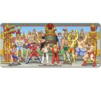 Tapis de souris de jeu Street Fighter II extra large - 80x35 cm - Sous-main