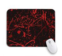 Tapis De Souris De Jeu Taches De Sang d'horreur Rouges Éclaboussures d'halloween Scène Criminelle Résumé Bureau Tapis Souris Doux Tapis Souris, pour Maison, Jeux, 25 x 30cm