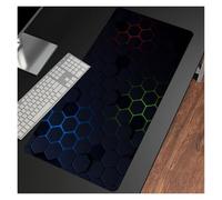Tapis de Souris de Jeu Tapis de Souris géométrique Tapis de Souris Grands Tapis de Bureau Tapis de Souris en Caoutchouc antidérapant Tapis de Clavier(Lulu (11),600x300x3mm)