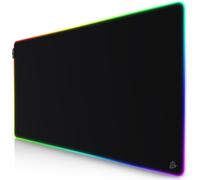 Tapis de souris de jeu Titanwolf XXXL RGB - 1200 x 600 mm - Tapis de souris - LED Multi Color - 7 couleurs LED plus 4 modes d'effet - pour la précision et la vitesse - dessous caoutchouté
