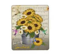 Tapis De Souris De Jeu Tu ES Mon Soleil Tournesols Rétro pour Le Street Art 25X30Cm Douce Tapis Souris Bords Cousus Tapis pour Maison Pc