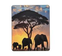 Tapis de souris de jeu Twilight in The Grassland, motif imprimé complet avec base en caoutchouc de 3 mm, ergonomique et durable pour le bureau, les jeux et l'étude