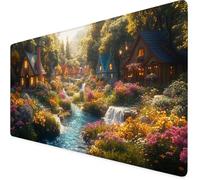 Tapis de Souris de Jeu vert Tapis Souris XXL 1200 x 600 mm Sous Main Bureau Étanch rivière Mouse Pad avec Base en Caoutchouc antidérapante à Bords Cousus Mousepad Desk Mat pour Bureau Et Maison F1-680