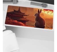 Tapis de Souris de Jeu XXL 700x300x3mm Tapis de Souris Grand Gaming Lapin Mignon Tapis de Souris Gamer Tapis de Bureau Améliore la précision et la Vitesse pour Souris et Clavier