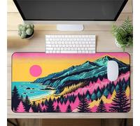 Tapis De Souris de Jeu XXL 700x400x2mm, Mouse Pad avec Bords Cousus et Base en Caoutchouc Antidérapante, Grand Tapis de Souris Gaming pour Les Jeux et Le Bureau-Magnifiques Vues sur l’océan