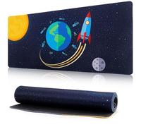 Tapis de souris de jeu - XXL - 900 x 400 mm - Grand tapis de souris - Avec motif - Pour PC, bureau, ordinateur portable - Motif : draquet de terre