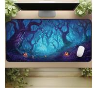 Tapis De Souris de Jeu XXL 900x400x2mm, Mouse Pad avec Bords Cousus et Base en Caoutchouc Antidérapante, Grand Tapis de Souris Gaming pour Les Jeux et Le Bureau-Jungle de Terreur