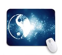 Tapis De Souris De Jeu Yang Quelques Nuages Blancs Dans Le Bleu De L'Été Yin Tapis De Souris Carré Doux Tapis Souris, Pour Ordinateur, Ordinateur Portable, 25 x 30cm