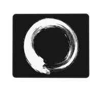 Tapis De Souris De Jeu Zen Enso Résistant À Usure avec Bord Cousu Bureau Tapis Souris, pour Ordinateur, Jeux, Ordinateur Portable, 25x30cm