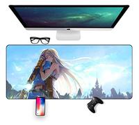 Tapis De Souris De La Légende Zelda Wilderness Speed Gaming, Tapis De Souris 800X400 Mm, Grand Tapis De Souris Grand Format XXL avec Base De 3 Mm D'Épaisseur, pour Ordinateurs Portables, Pc, L