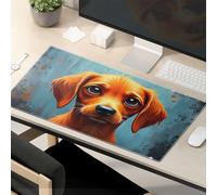 Tapis de souris de motivation Golden Retriever Portrait : un tapis de souris de vœux réconfortant, fournitures de bureau amusantes, tapis de souris amusants pour le travail