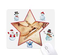 Tapis de souris de Noël avec motif zodiaque de Noël et étoile de la Constellation Vierge du mois d'août