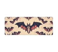Tapis de souris de nombreuses chauves-souris avec base en caoutchouc antidérapant étendue avec bords cousus, grand tapis de souris pour ordinateur de jeu, ordinateur de bureau, 11,8 x 31,5 cm