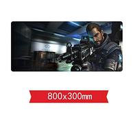 Tapis De Souris De Prise De Vue Rapide - Dimension 800X300X3Mm - Base en Caoutchouc Antidérapante - Tissage Texturé Traité Spécial Et Bord Cousu, D