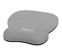 DeLock Tapis de souris 12698 – ergonomique et flexible, gris
