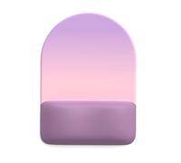 Tapis de souris demi-rond en mousse à mémoire de forme avec repose-poignet anti-fatigue et base en caoutchouc antidérapant pour bureau d'ordinateur