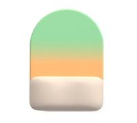 Tapis de souris demi-rond en mousse à mémoire de forme avec repose-poignet anti-fatigue et base en caoutchouc antidérapant pour bureau d'ordinateur