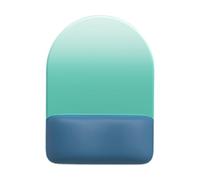 Tapis de souris demi-rond en mousse à mémoire de forme avec repose-poignet anti-fatigue et base en caoutchouc antidérapant pour bureau d'ordinateur