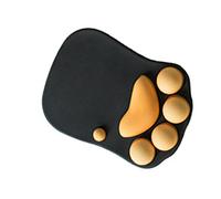 Tapis de Souris, Dessin animé de Style de Griffe de Tapis de Souris de Poignet pour Le Bureau (Noir Orange)