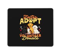 Tapis De Souris Devenir Famille d'accueil, Adopter, Devenir Bénévole, Faire Un Don Résistant À Usure avec Bord Cousu Tapis De Souris Antidérapant, pour Ordinateur Portable, Ordinateur, Jeux, mais