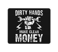 Tapis De Souris Dirty Hands Make Clean Money Mouse Pad Glissement Facile Accessoires De Jeu Résistant Aux Eclaboussures Mousepad pour Ordinateur Portable Travail Bureau M