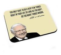 Tapis de souris Do things right citation inspirante anglais warren buffet G