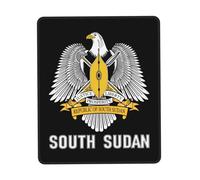 Tapis de Souris d'Ordinateur Armoiries du Soudan du Sud Tapis de Bureau