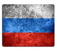 Tapis De Souris D'Ordinateur, Drapeau De La Russie Ou Bannière Russe Sur Texture Métallique Vintage Mouse Pad Base En Caoutchouc Tapis Souris Portable Gamer Mouse Pad Pour Ordinateur Pc 25X30Cm