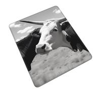Tapis de Souris d'Ordinateur Image d'une Vache Tapis de Bureau Claviers