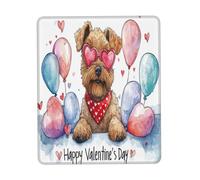 Tapis De Souris D'Ordinateur, Joyeux Anniversaire À Mon Chiot Airedale Gamer Mouse Pad Stable Gaming Mousepad Moderne Mouse Pad pour Souris Pc 25X30Cm